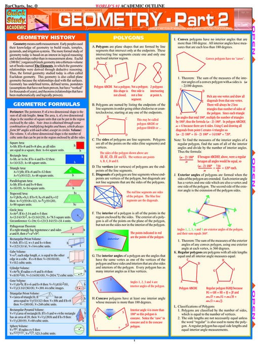 Title details for Geometry Part 2 by BarCharts Publishing, Inc. - Available